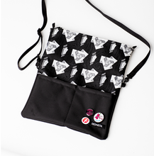 画像をギャラリービューアに読み込む, ジャガードサコッシュ バッグ 缶バッジ TIEDNISTA