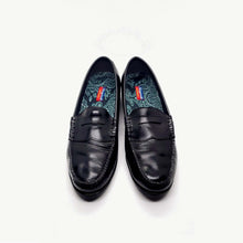 Load image into Gallery viewer, レインシューズ ペイズリー ブラック M