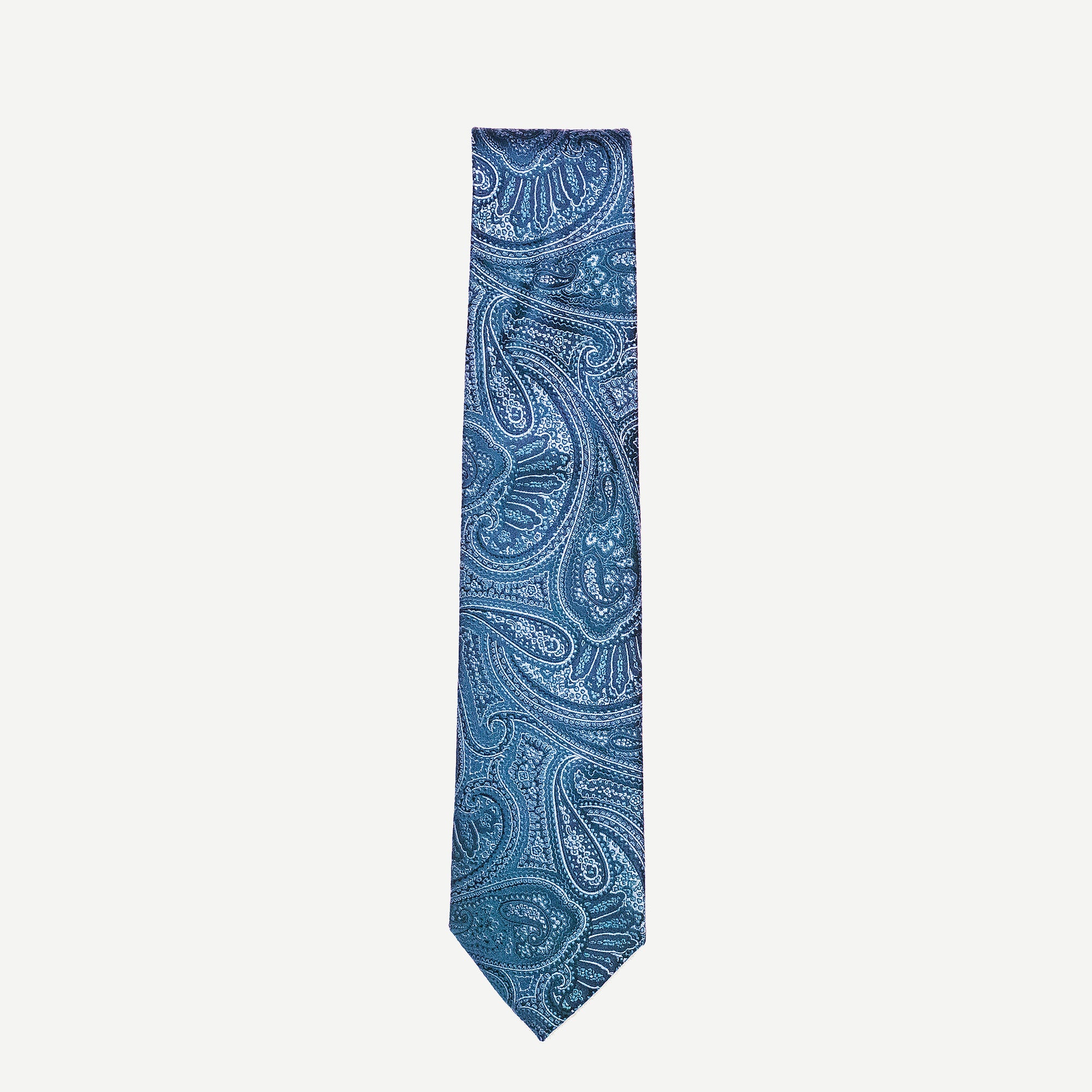 エグゼクティブペイズリー　ネクタイ　ブルー　From Factory